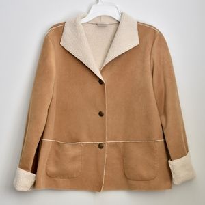 Faux Sherpa Tan Jacket
